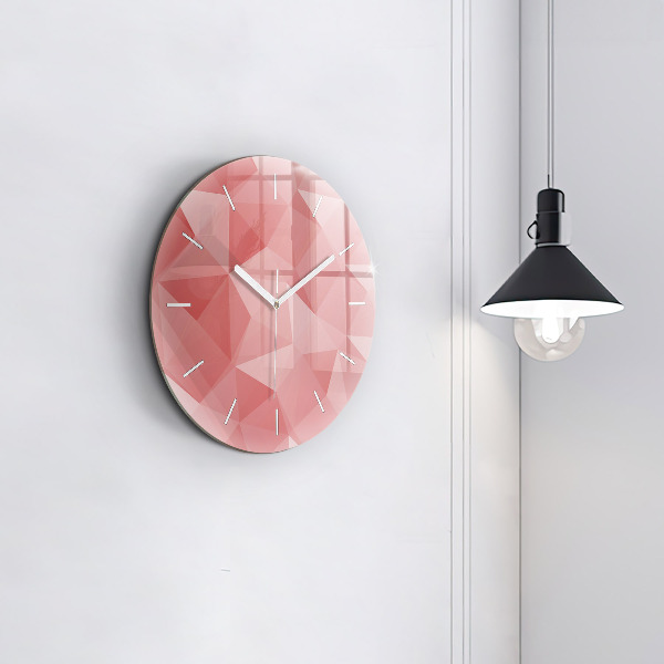 Orologio rotondo Triangoli astratti