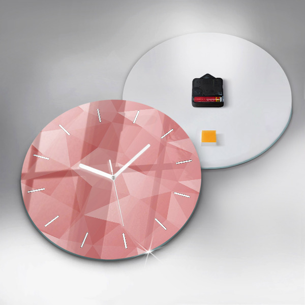 Orologio rotondo Triangoli astratti