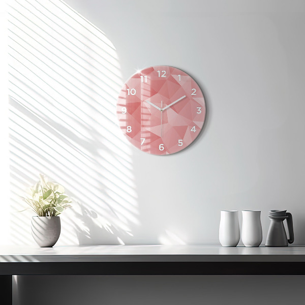 Orologio rotondo Triangoli astratti