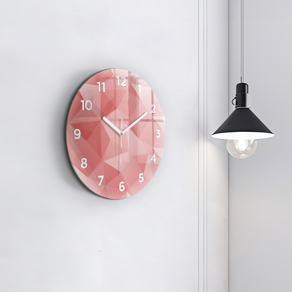 Orologio rotondo Triangoli astratti