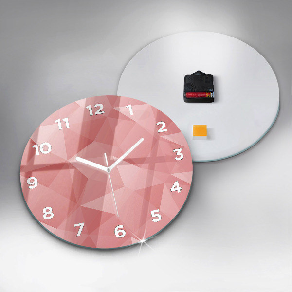 Orologio rotondo Triangoli astratti