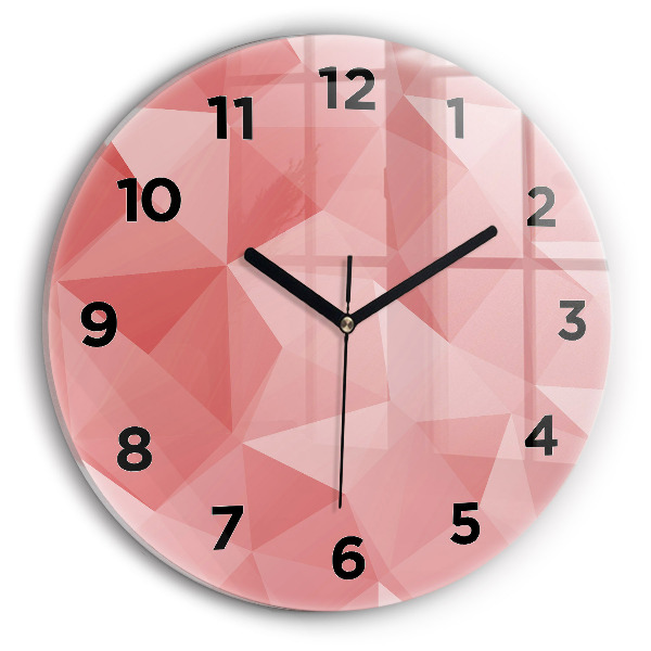 Orologio rotondo Triangoli astratti