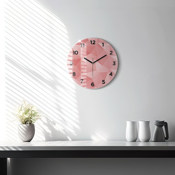 Orologio rotondo Triangoli astratti