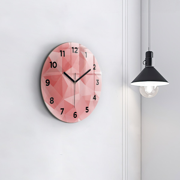 Orologio rotondo Triangoli astratti