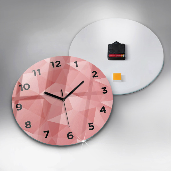Orologio rotondo Triangoli astratti