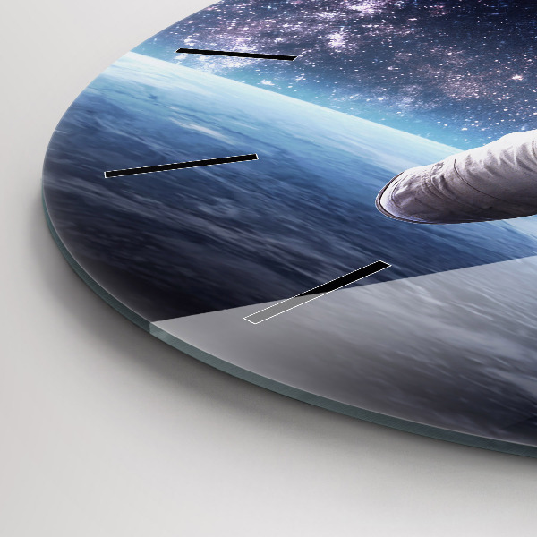 Orologio rotondo Astronauta sopra la terra