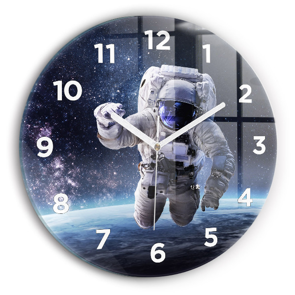 Orologio rotondo Astronauta sopra la terra