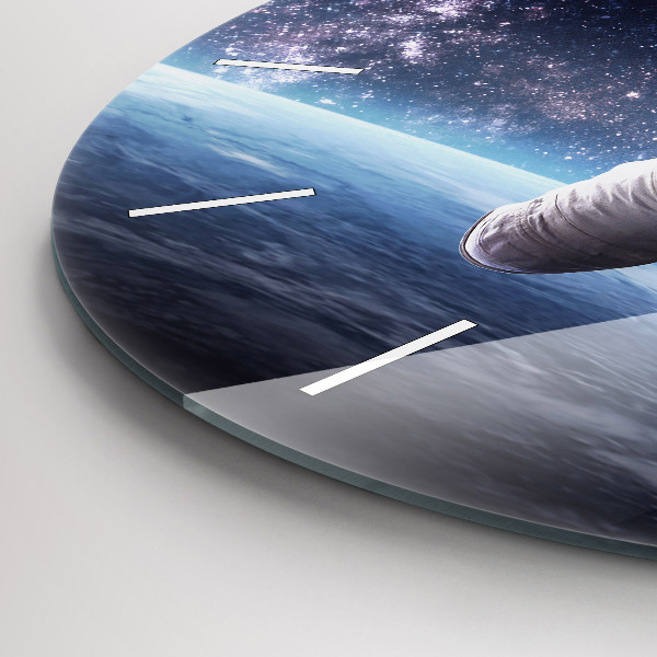 Orologio rotondo Astronauta sopra la terra