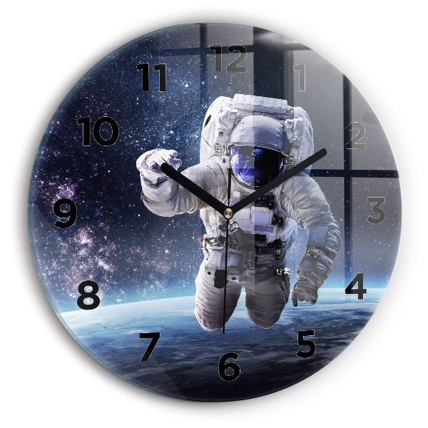 Orologio rotondo Astronauta sopra la terra