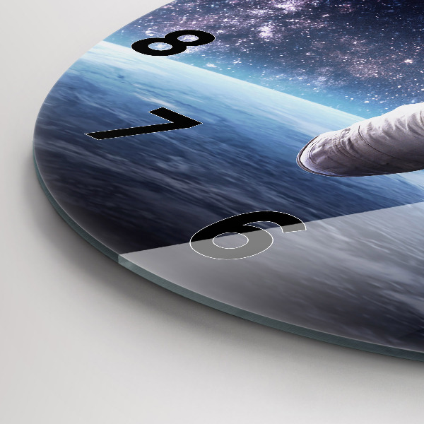 Orologio rotondo Astronauta sopra la terra