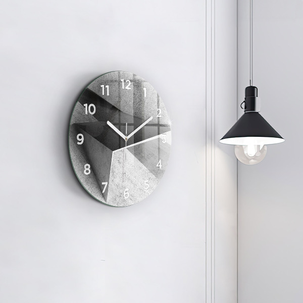 Orologio rotondo Triangoli di astrazione