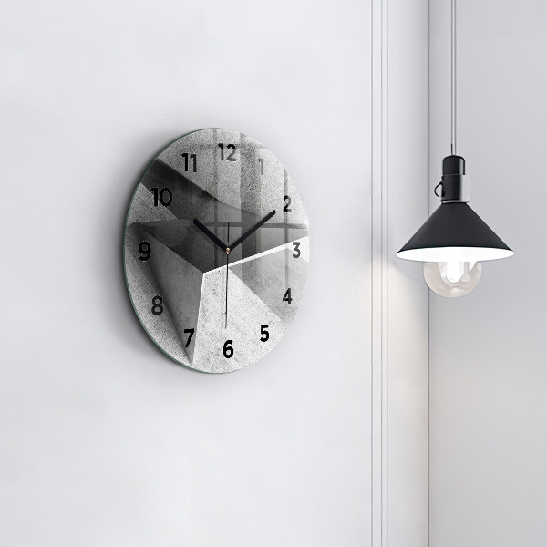 Orologio rotondo Triangoli di astrazione