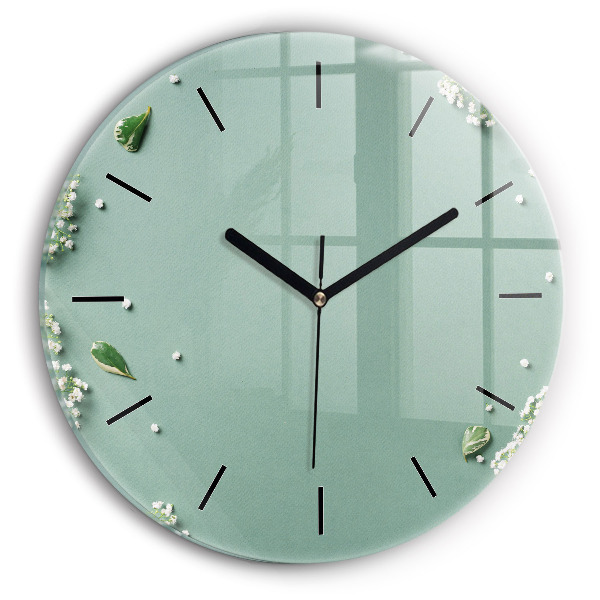 Orologio rotondo Fiori delicati