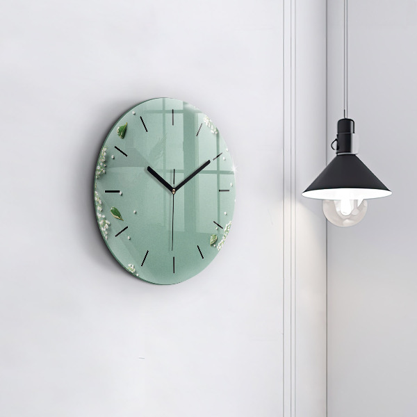 Orologio rotondo Fiori delicati