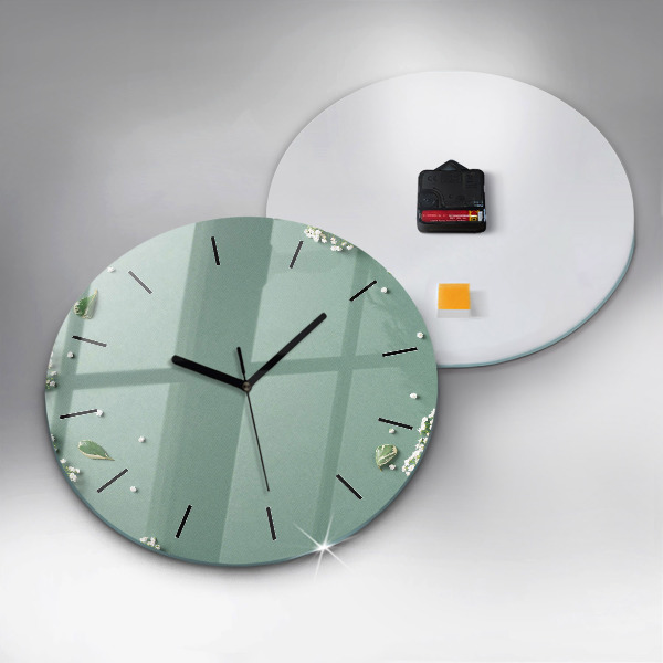 Orologio rotondo Fiori delicati