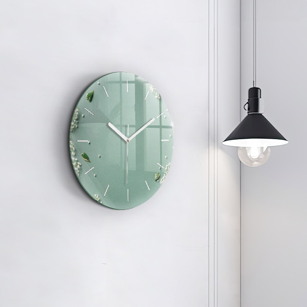 Orologio rotondo Fiori delicati