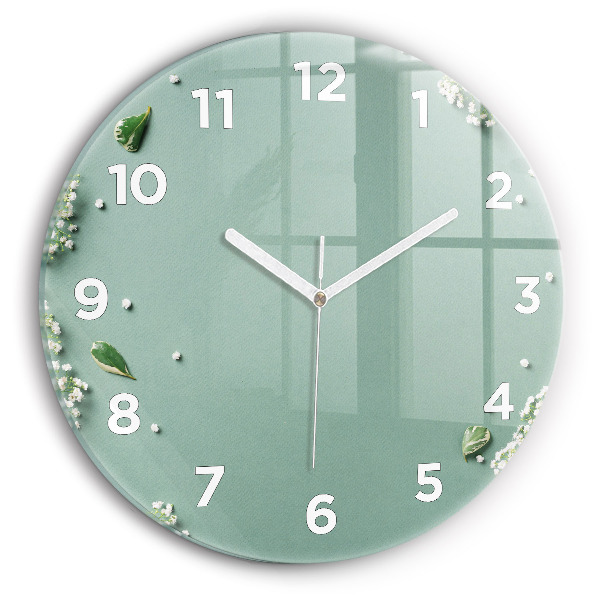 Orologio rotondo Fiori delicati