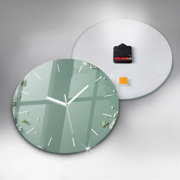 Orologio rotondo Fiori delicati