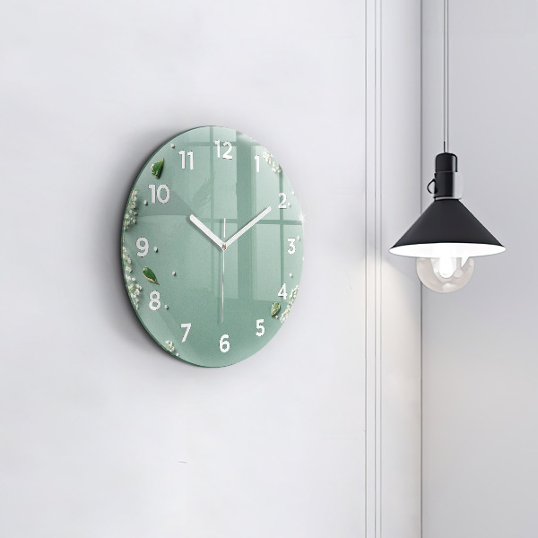 Orologio rotondo Fiori delicati
