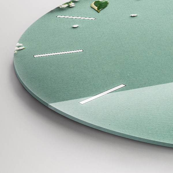 Orologio rotondo Fiori delicati