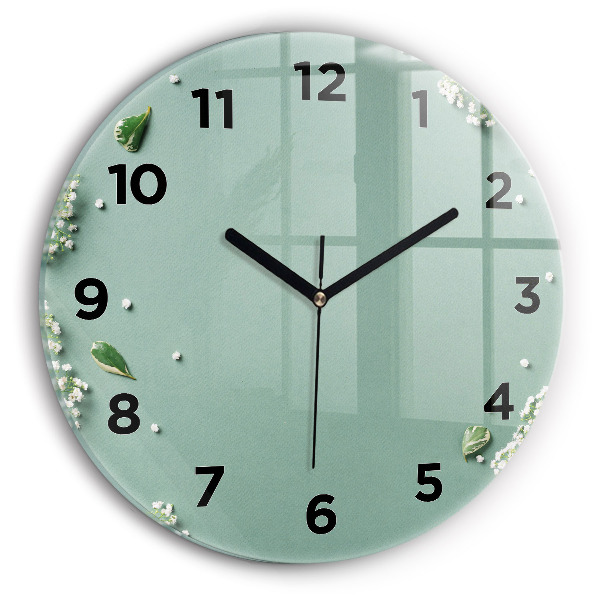 Orologio rotondo Fiori delicati