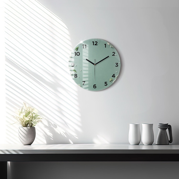 Orologio rotondo Fiori delicati