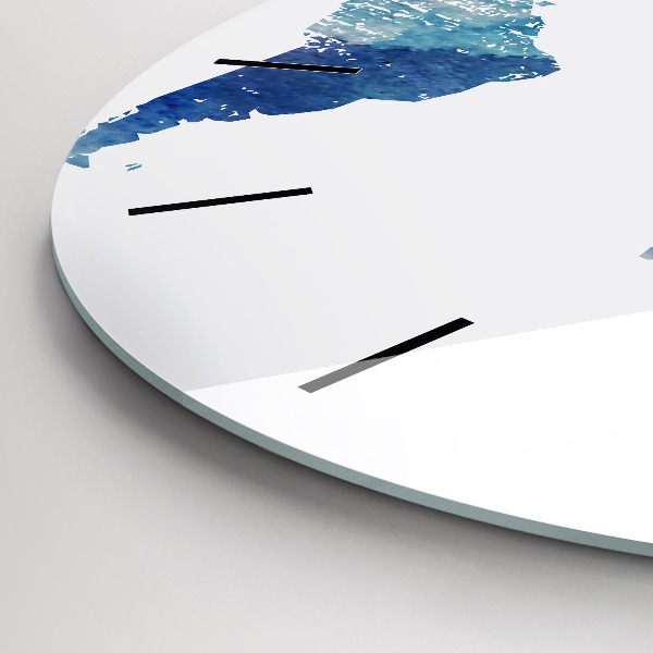 Orologio rotondo Mappa del mondo