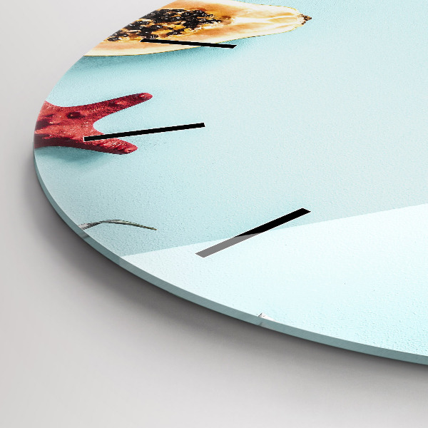 Orologio rotondo Composizione delle vacanze