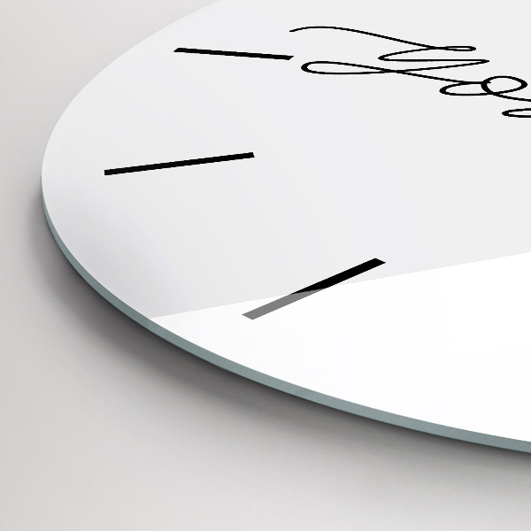 Orologio rotondo La scritta Sii te stesso