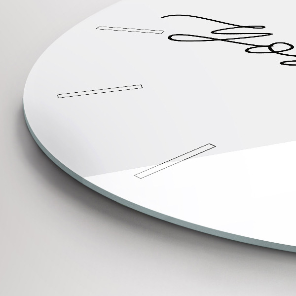 Orologio rotondo La scritta Sii te stesso