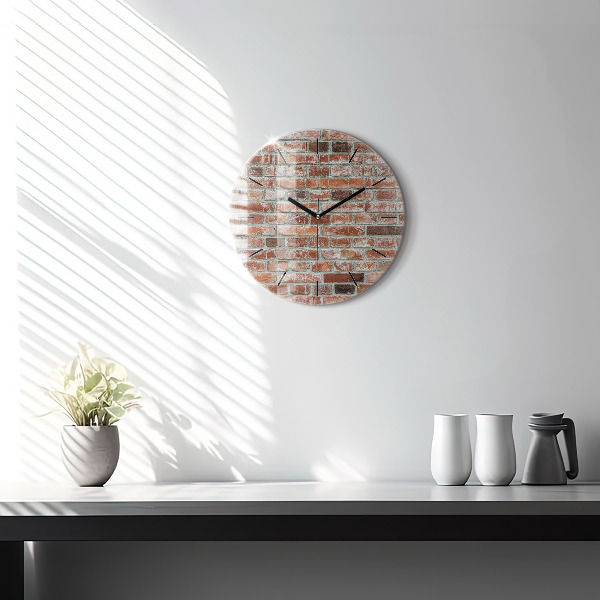 Orologio rotondo Muro di mattoni