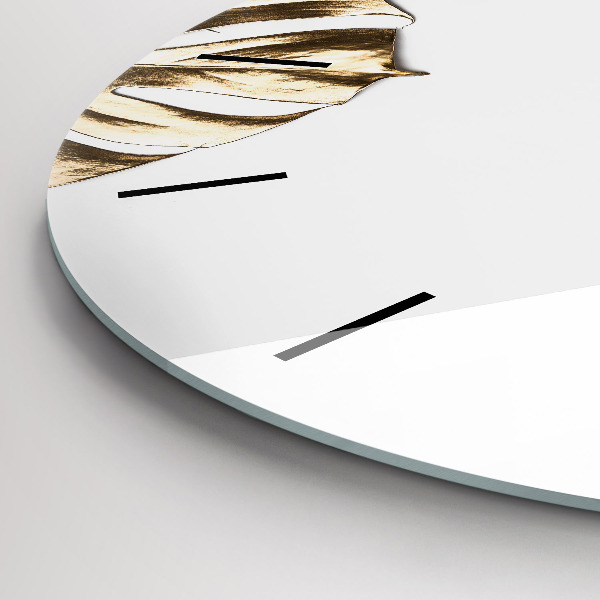Orologio rotondo Foglie tropicali