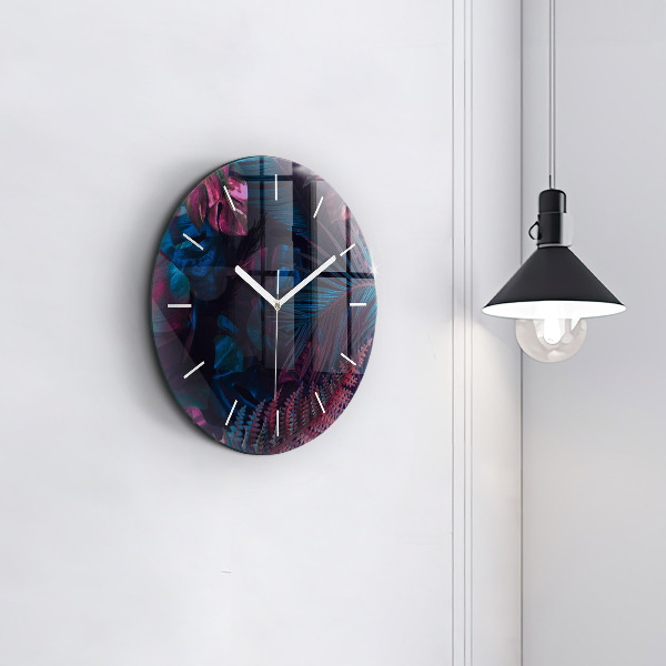 Orologio rotondo Fiori esotici