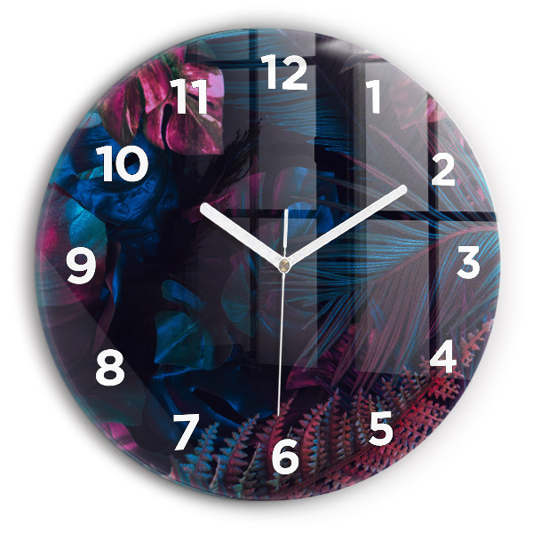 Orologio rotondo Fiori esotici