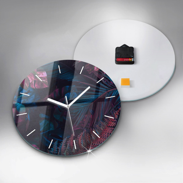 Orologio rotondo Fiori esotici