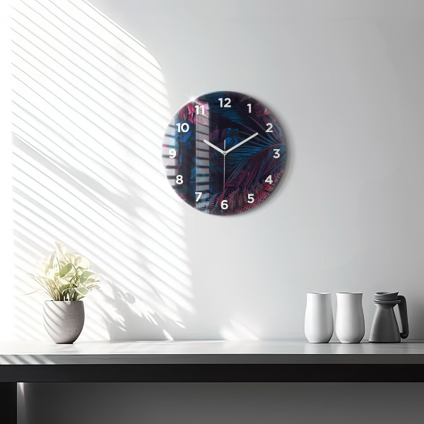 Orologio rotondo Fiori esotici