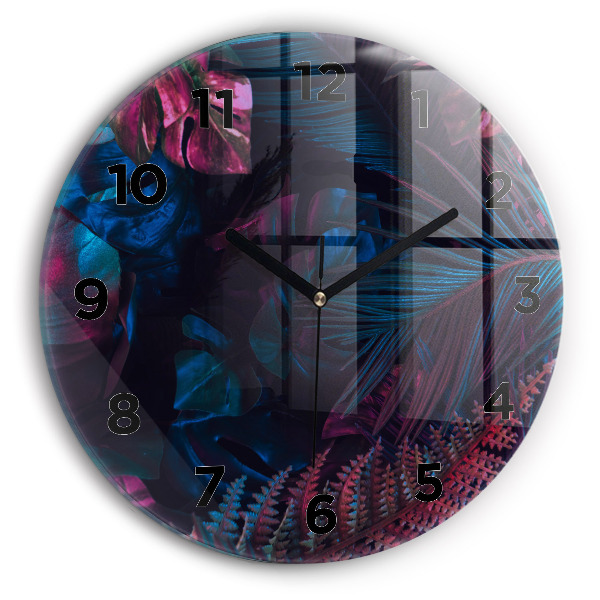 Orologio rotondo Fiori esotici