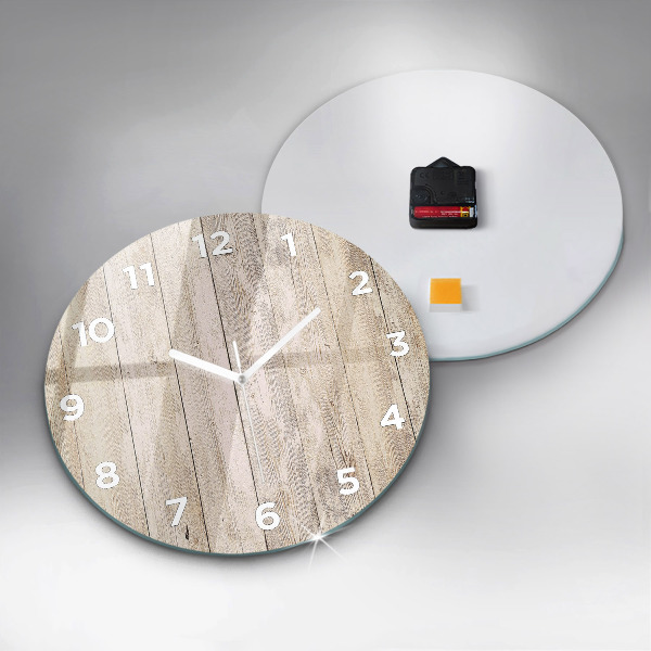 Orologio rotondo Pannelli in legno