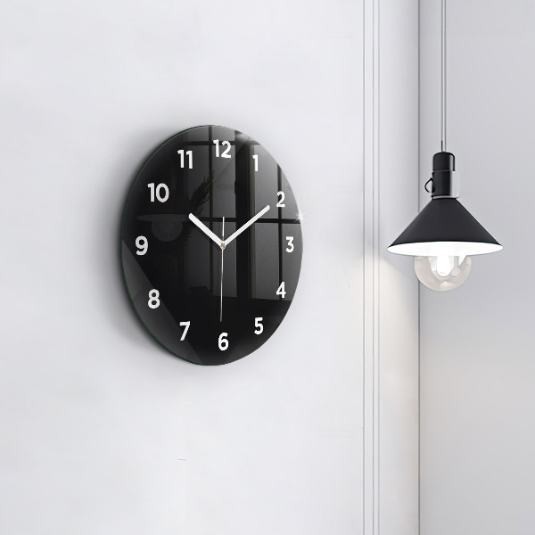 Orologio rotondo Modello di parete scura