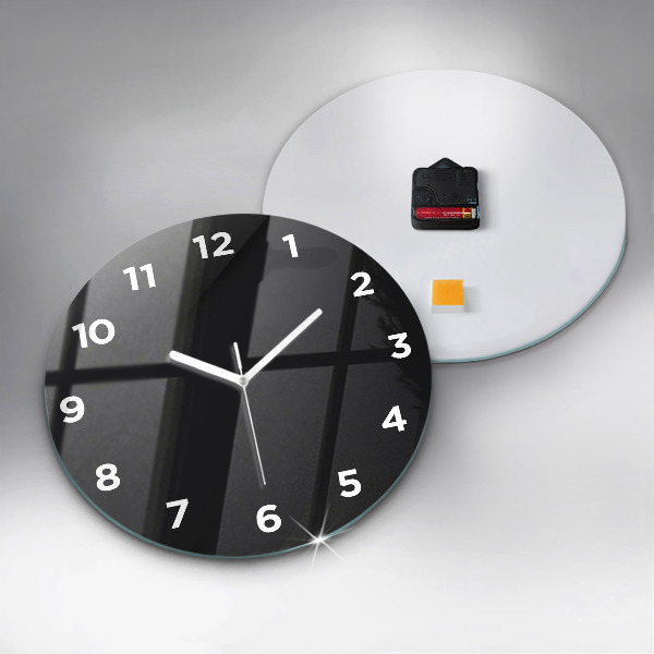 Orologio rotondo Modello di parete scura