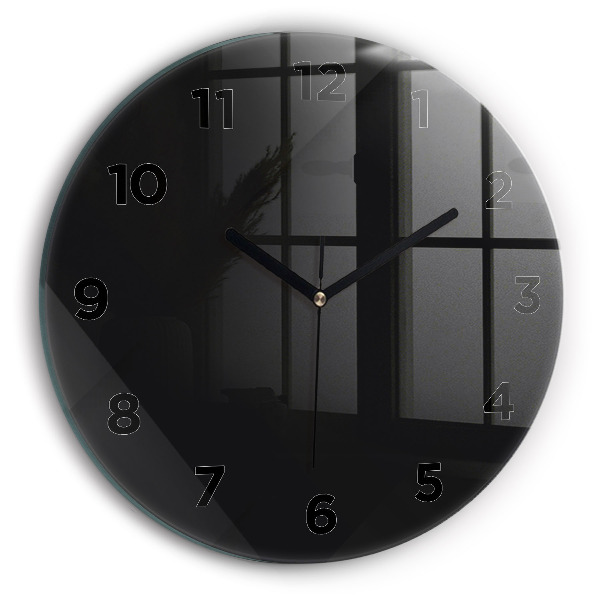 Orologio rotondo Modello di parete scura