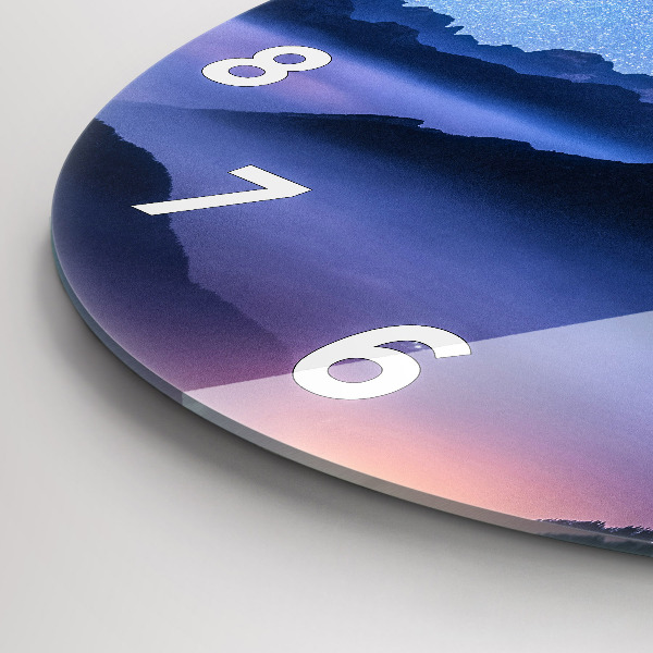 Orologio rotondo Via Lattea e Montagne