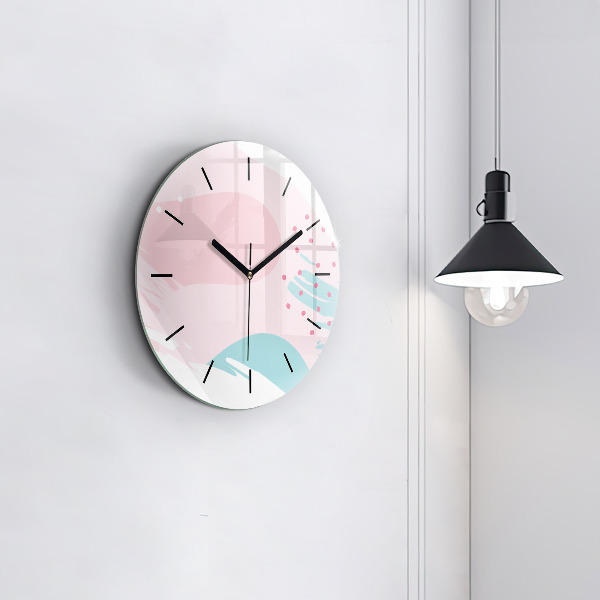 Orologio rotondo Astrazione pastello