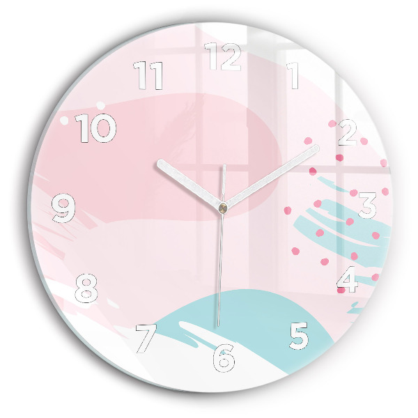 Orologio rotondo Astrazione pastello