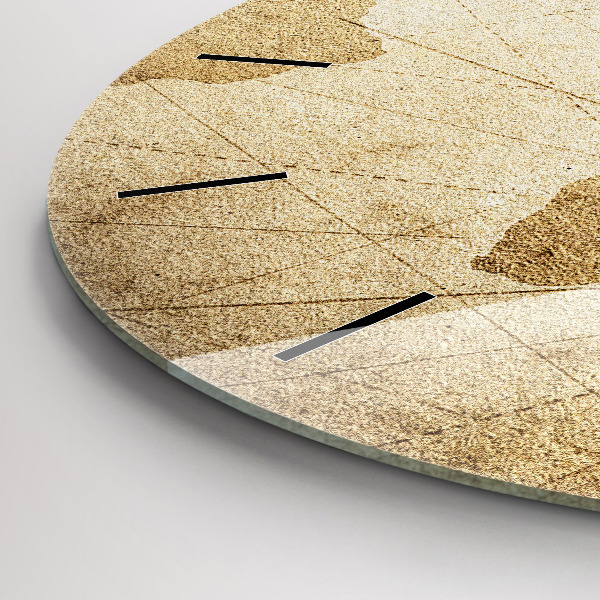 Orologio rotondo Mappa del mondo d'epoca