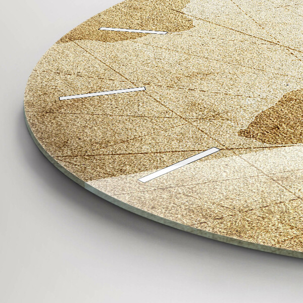 Orologio rotondo Mappa del mondo d'epoca