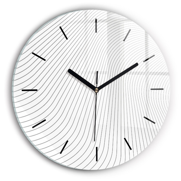 Orologio rotondo Linee di astrazione