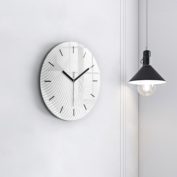 Orologio rotondo Linee di astrazione