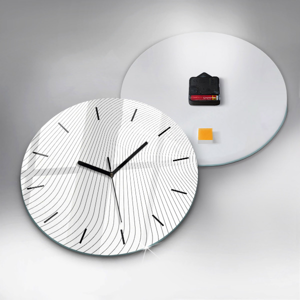 Orologio rotondo Linee di astrazione
