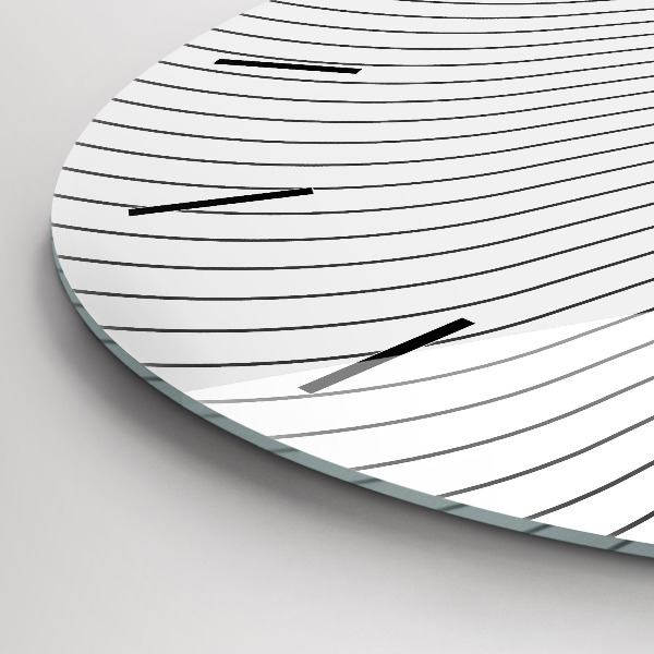 Orologio rotondo Linee di astrazione
